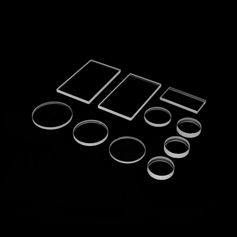 Quartz glass plate used in semiconductor viewports, laser systems, and observation windows