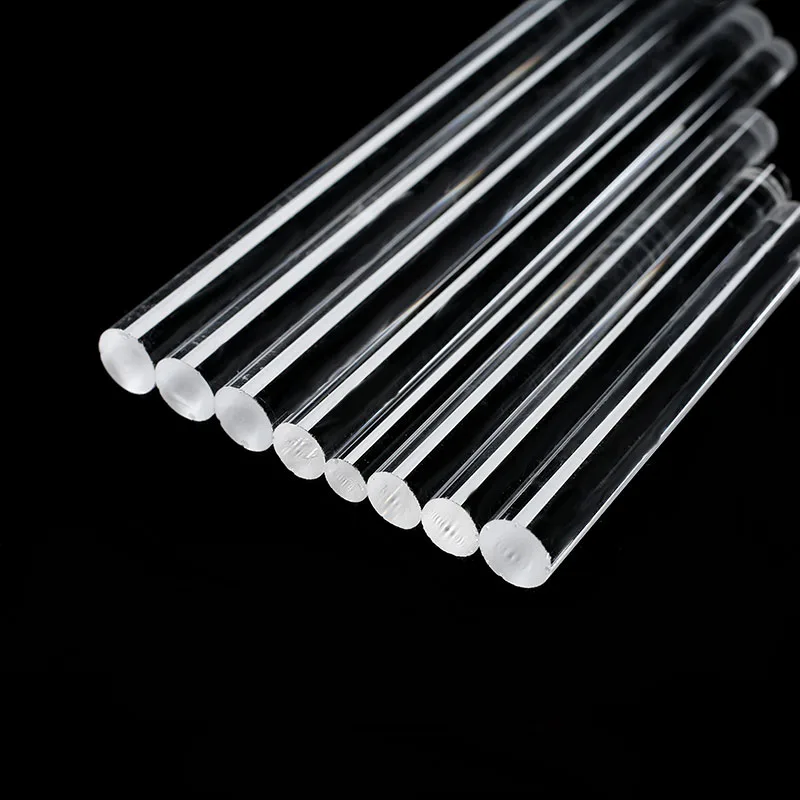 Quartz rod used in semiconductor, photovoltaic, and laboratory applications