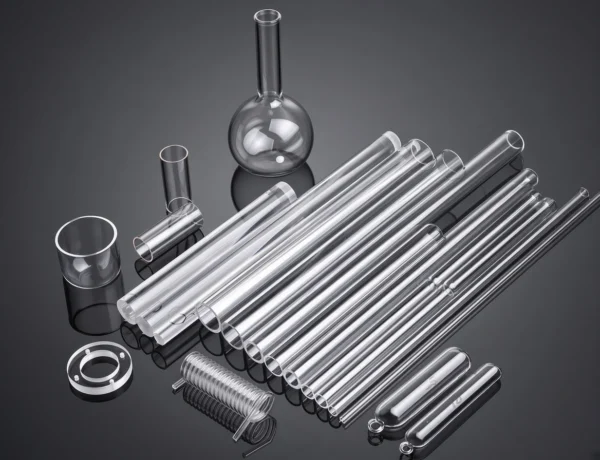 High-purity clear fused quartz test tubes and combustion tubes for high-temperature laboratory applications