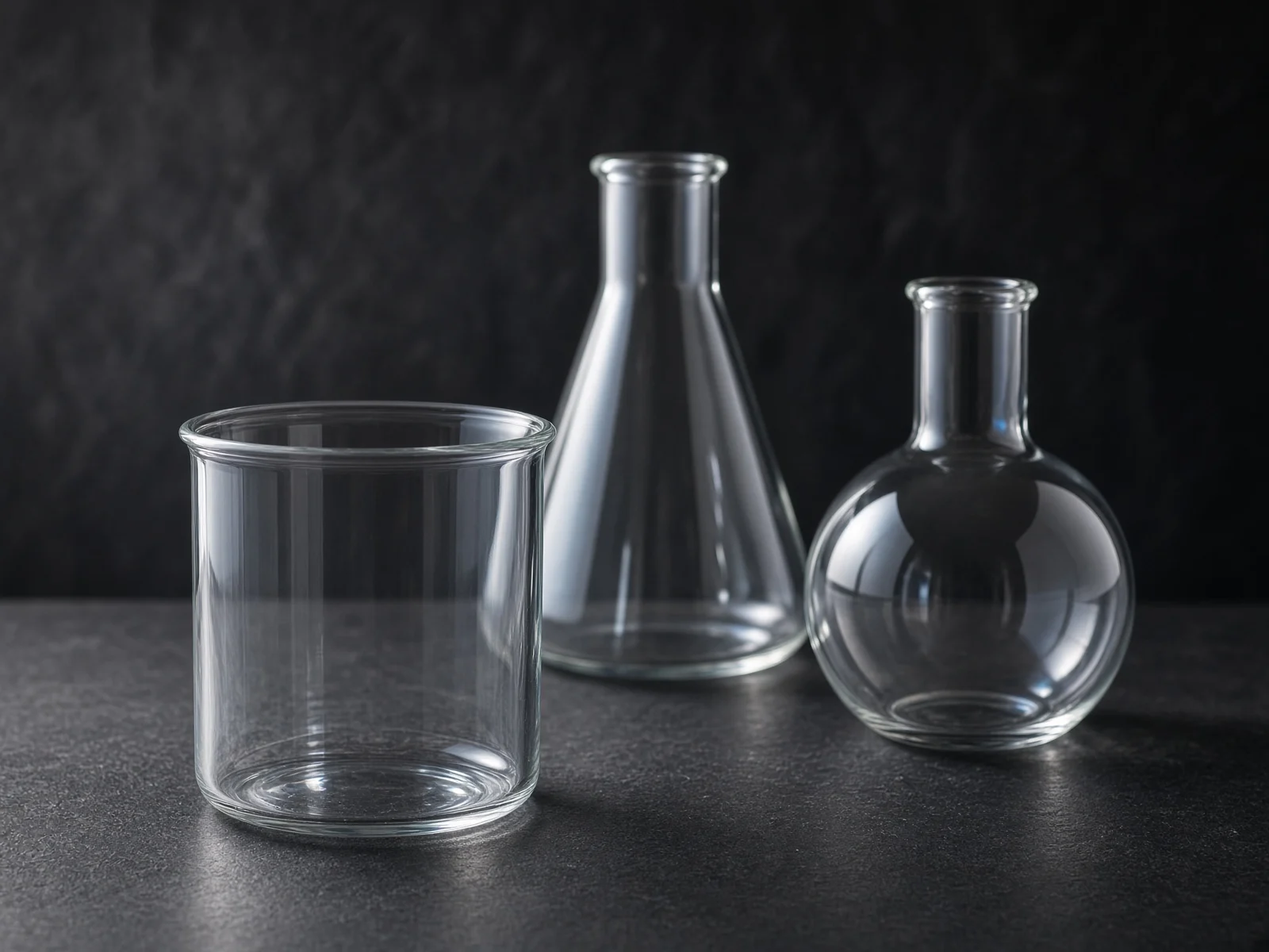 Quartz beakers and flasks