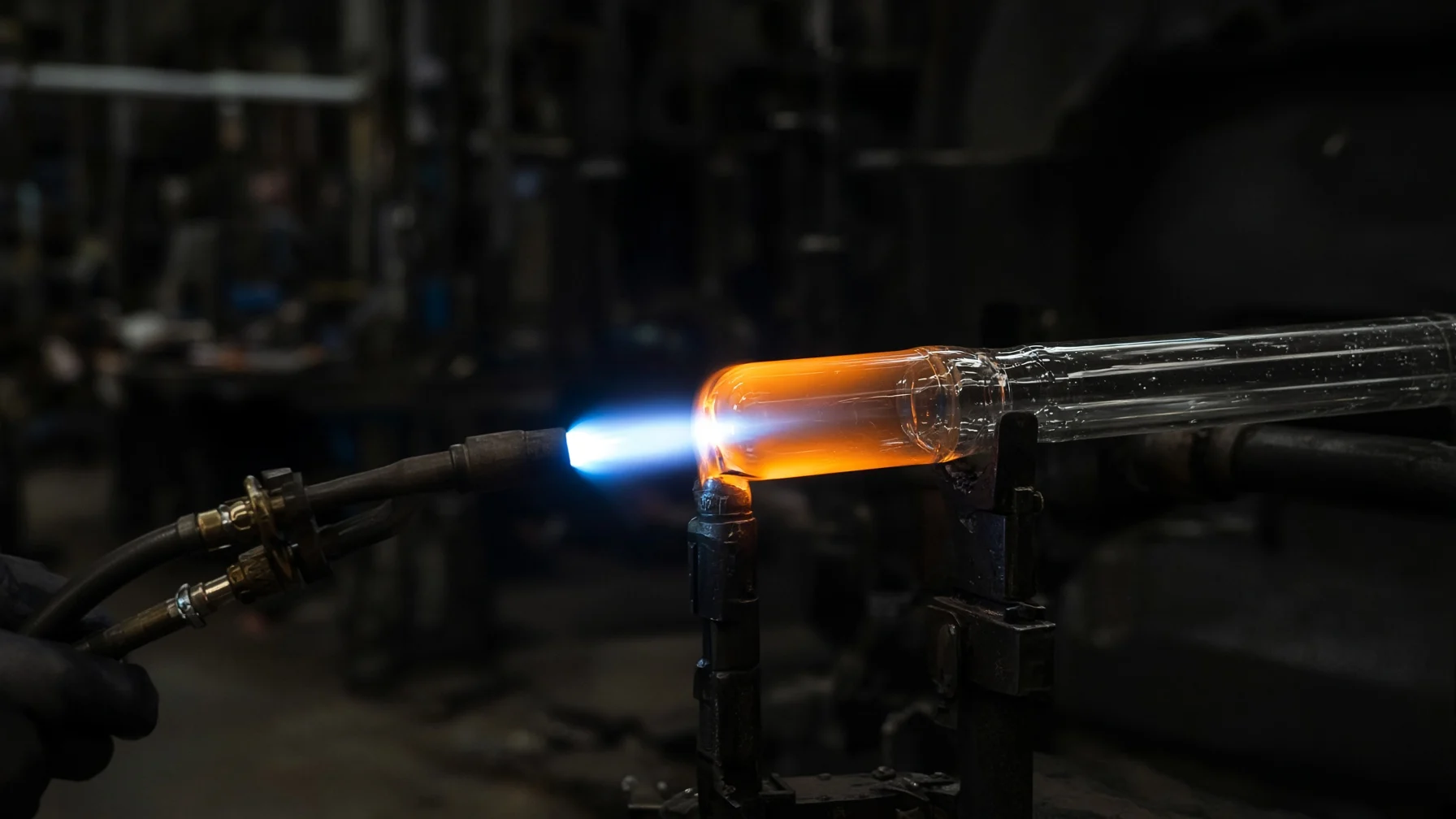 Oxy-hydrogen flame working